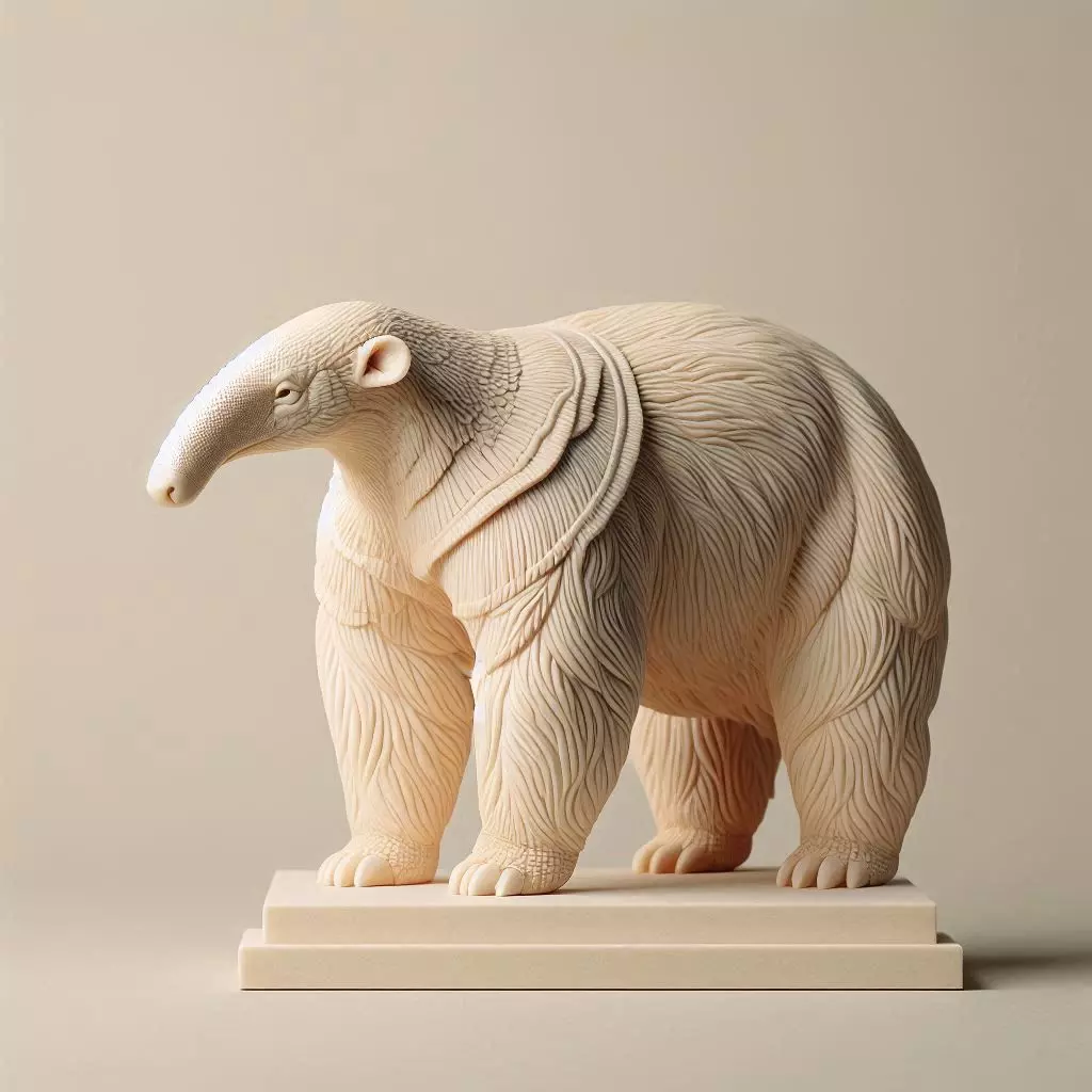 572   Totem Style  Anteater     Full Body   3D Model 3D print model_0