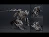Dread Swordman Arm1 Low-poly 3D model_2