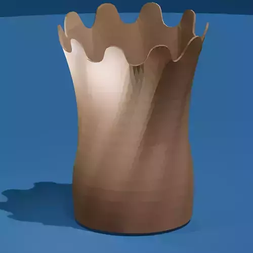 Crown Vase 3D print model