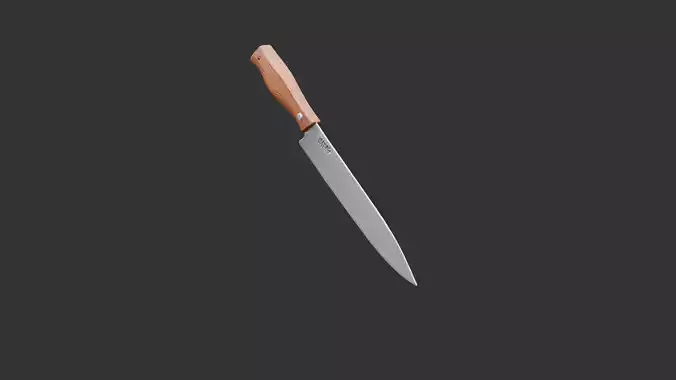 Kitchen Knife with Wooden Handle