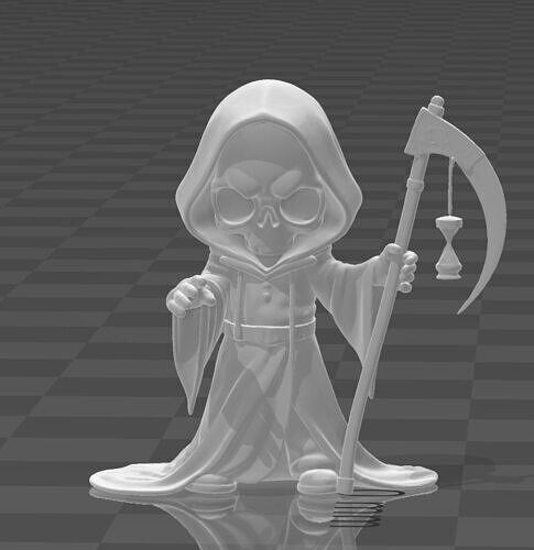 chibi grim reaper 3D print model