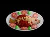 Realistic Chrysanthemum fish with tomato sauce 3D model_1