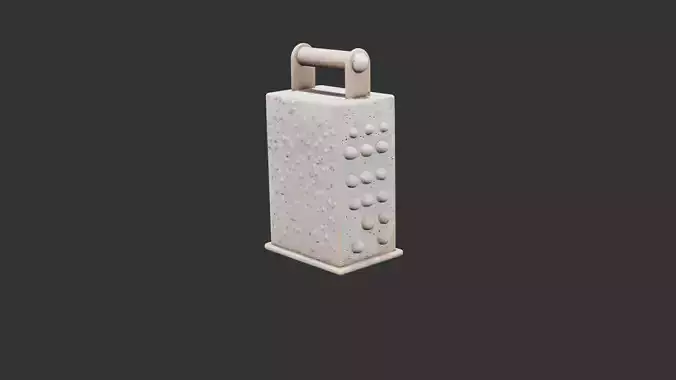 Classic Kitchen Grater Low-poly 3D model