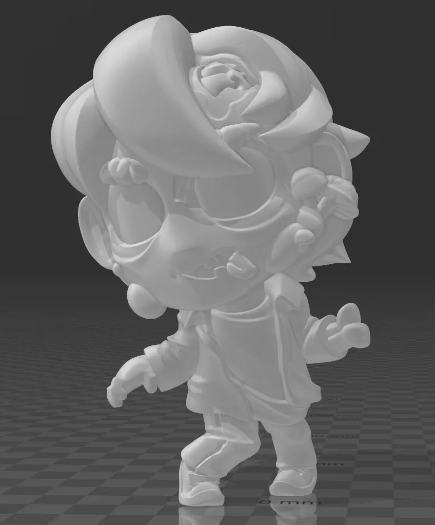 chibi zombi 3D print model_0