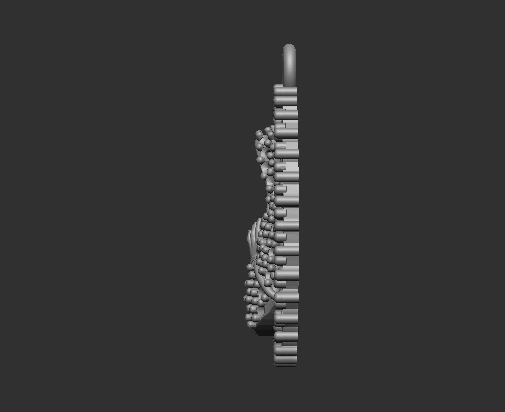 Medalla Guadalupe 3D print model_1