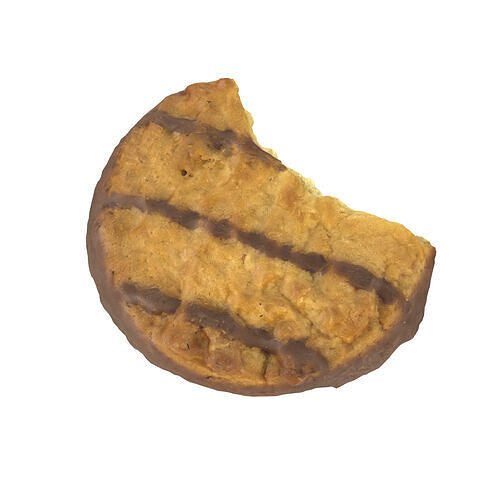 Bitten Cookie Low-poly 3D model 2