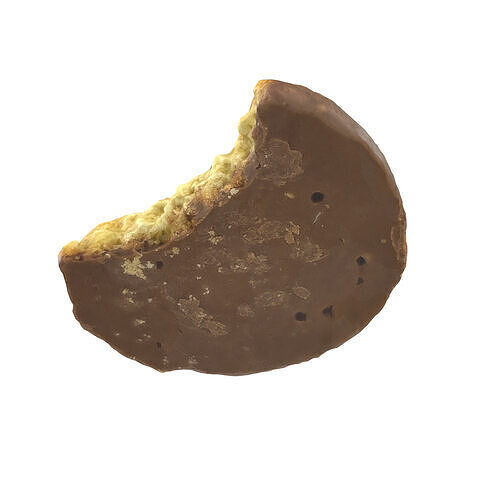 Bitten Cookie Low-poly 3D model 4