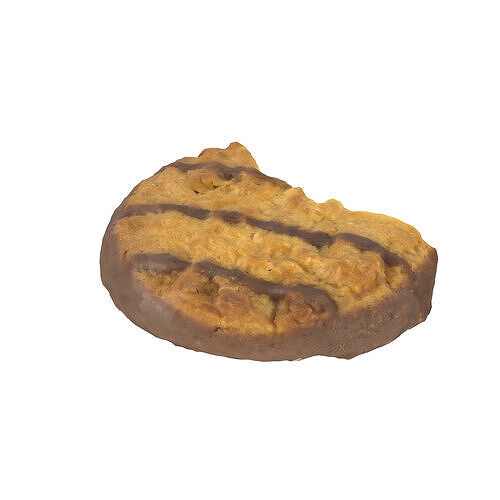 Bitten Cookie Low-poly 3D model 5