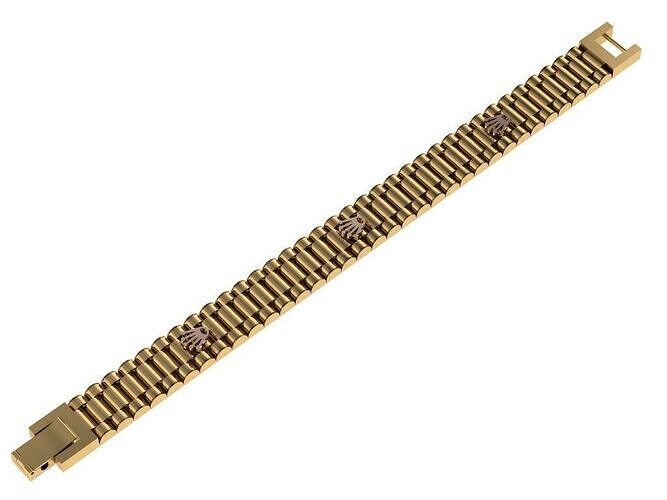 Royal Link Bracelet 3d print model 3D print model