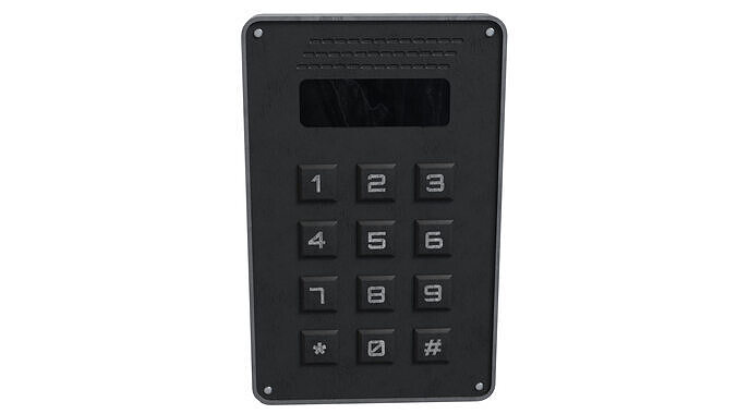 Digital Combination Lock Low-poly 3D model