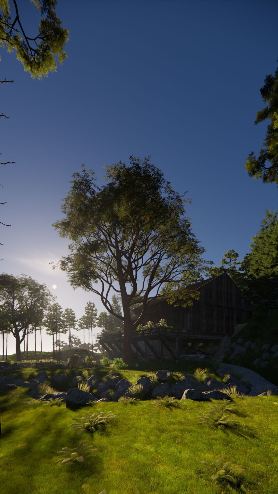 Tropical Colonial House 3D Architecture Low-poly 3D model_9