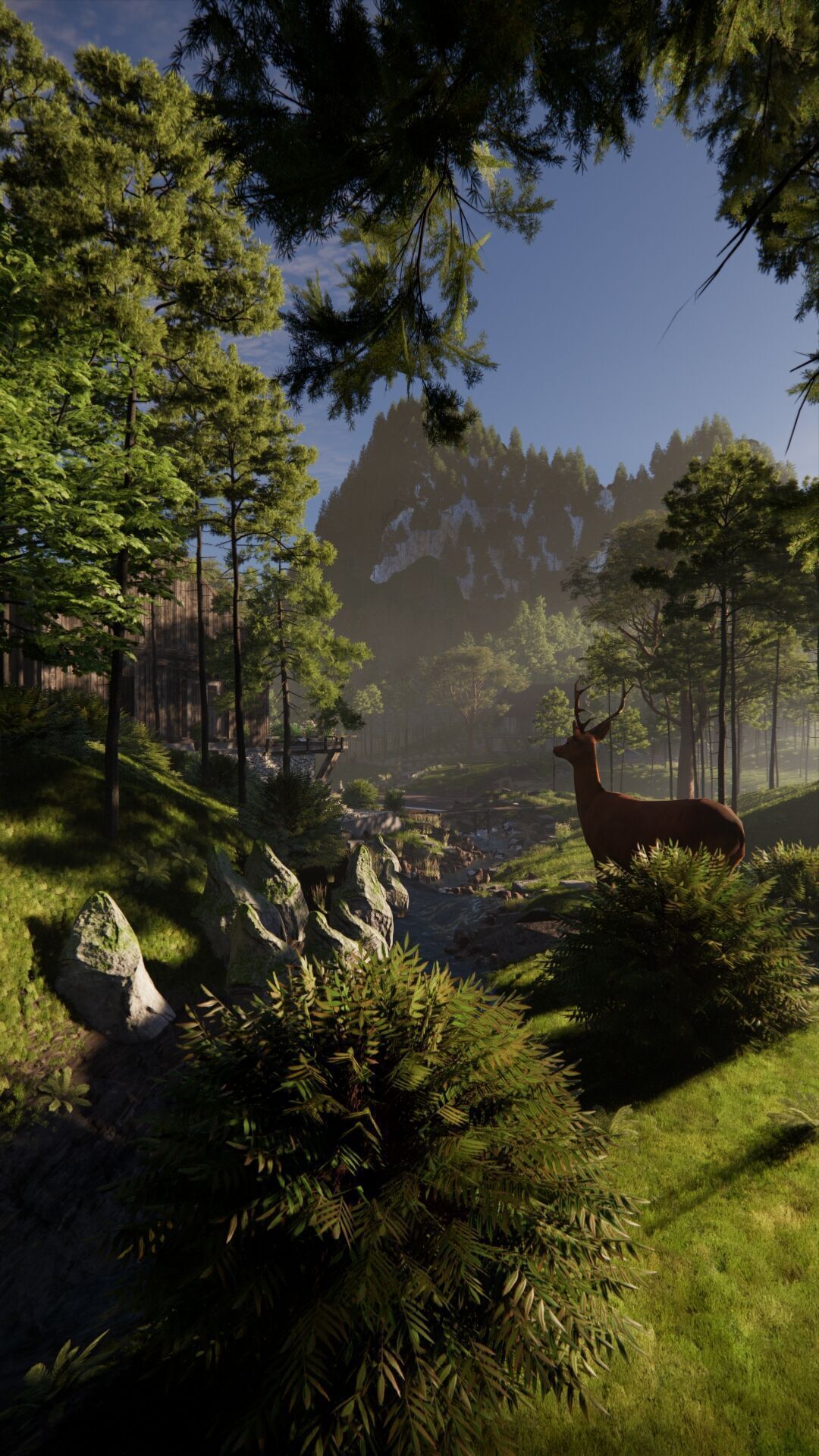 Tropical Colonial House 3D Architecture Low-poly 3D model_37