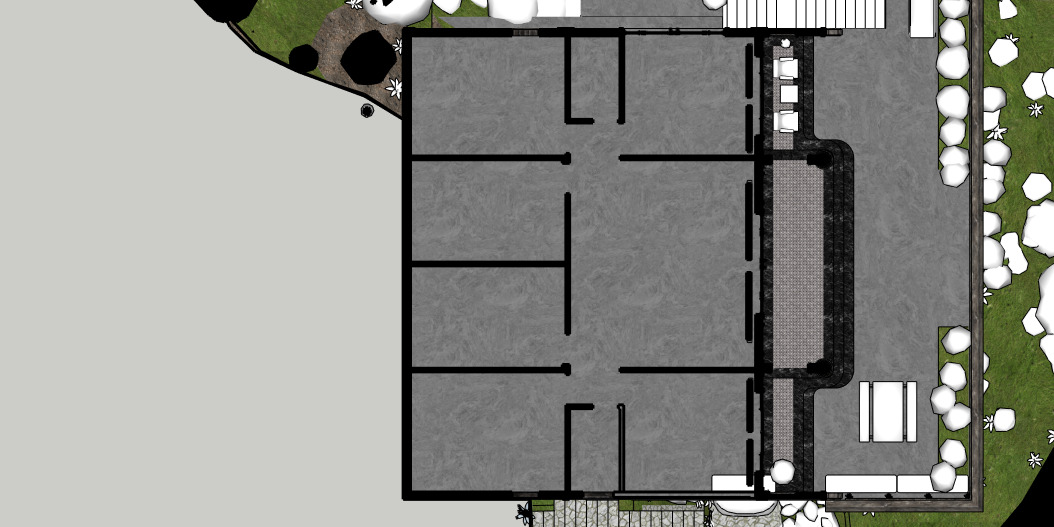 Tropical Colonial House 3D Architecture Low-poly 3D model_50