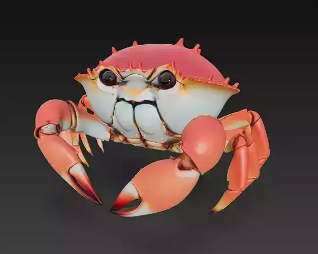 Crab Realistic 3D Model - Low Poly Realistic Low-poly 3D model