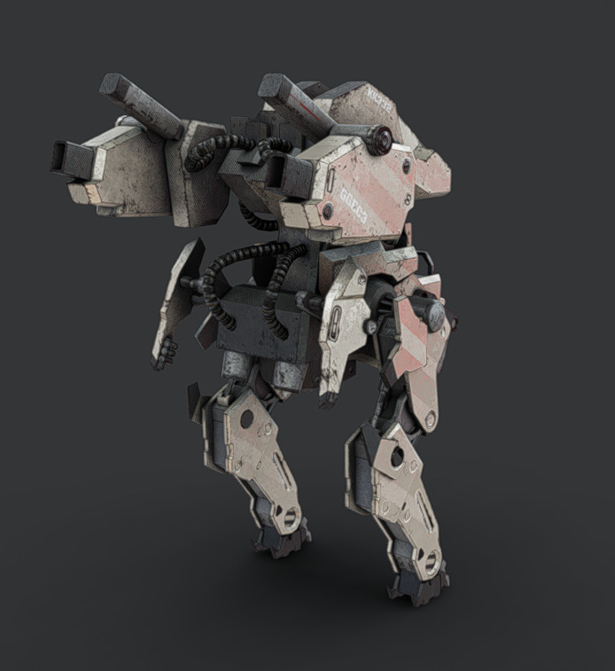 Mech 12 - Read Description Low-poly 3D model_4
