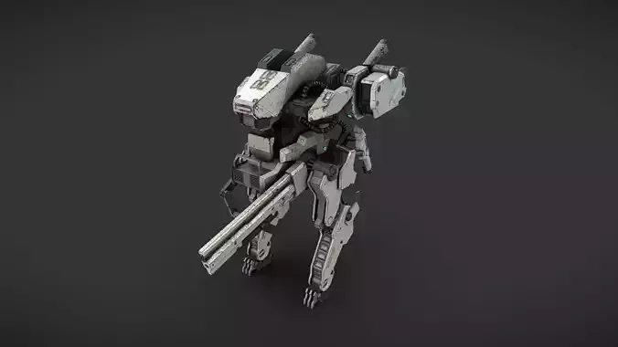 Mech 12 - Read Description Low-poly 3D model