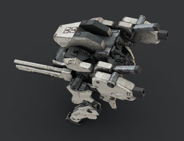 Mech 12 - Read Description Low-poly 3D model_6