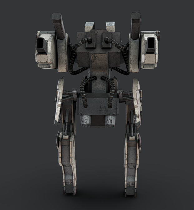 Mech 12 - Read Description Low-poly 3D model_1
