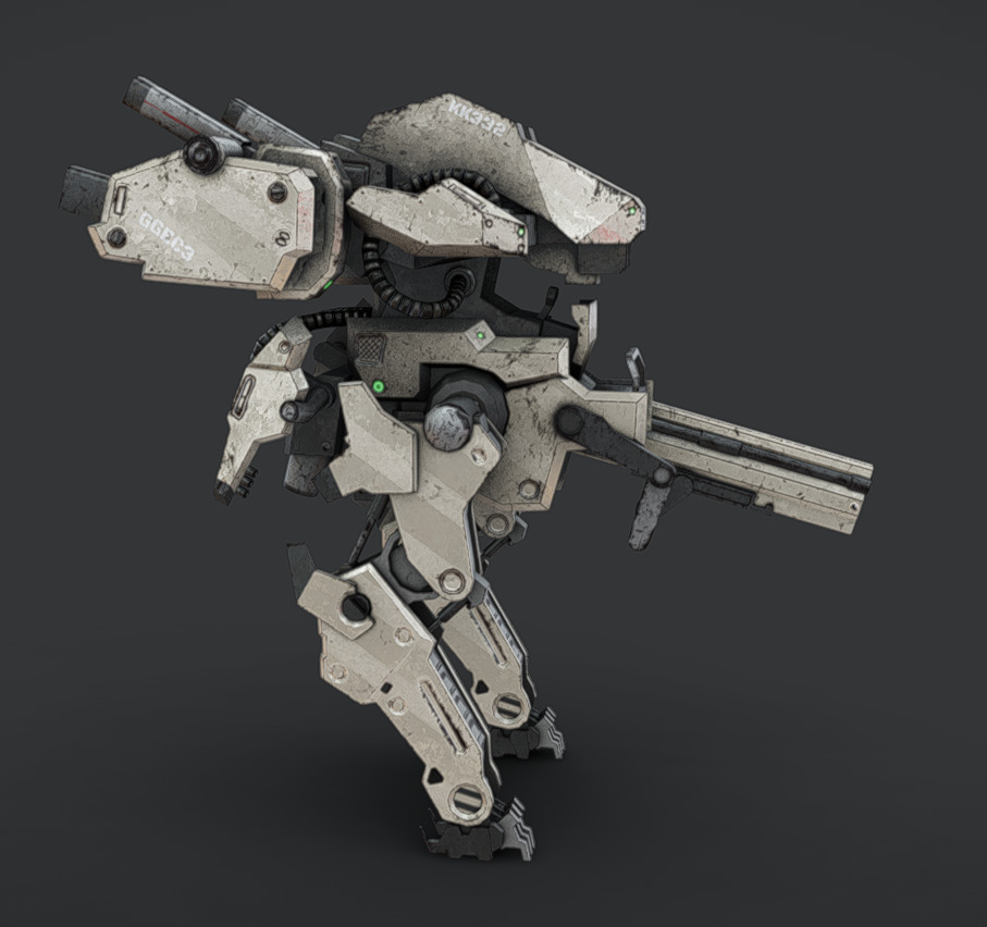 Mech 12 - Read Description Low-poly 3D model_5