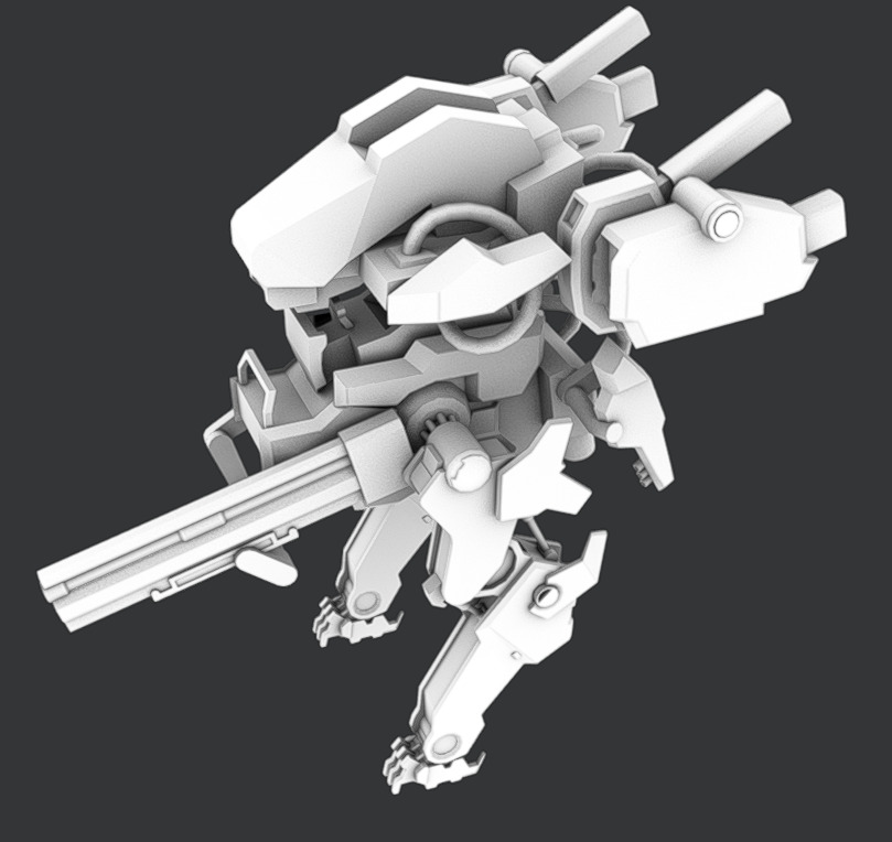 Mech 12 - Read Description Low-poly 3D model_12