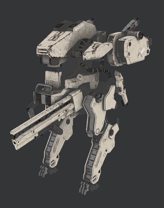 Mech 12 - Read Description Low-poly 3D model_8