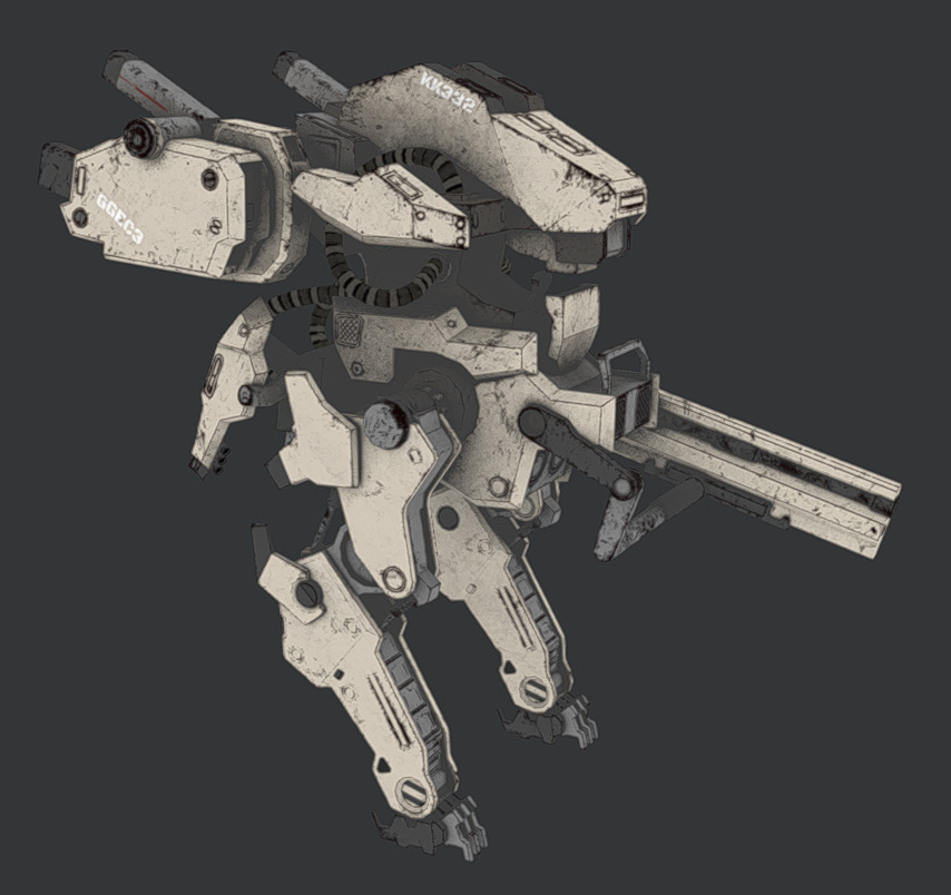 Mech 12 - Read Description Low-poly 3D model_7