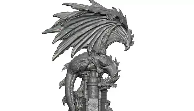 High detail Dragon statue