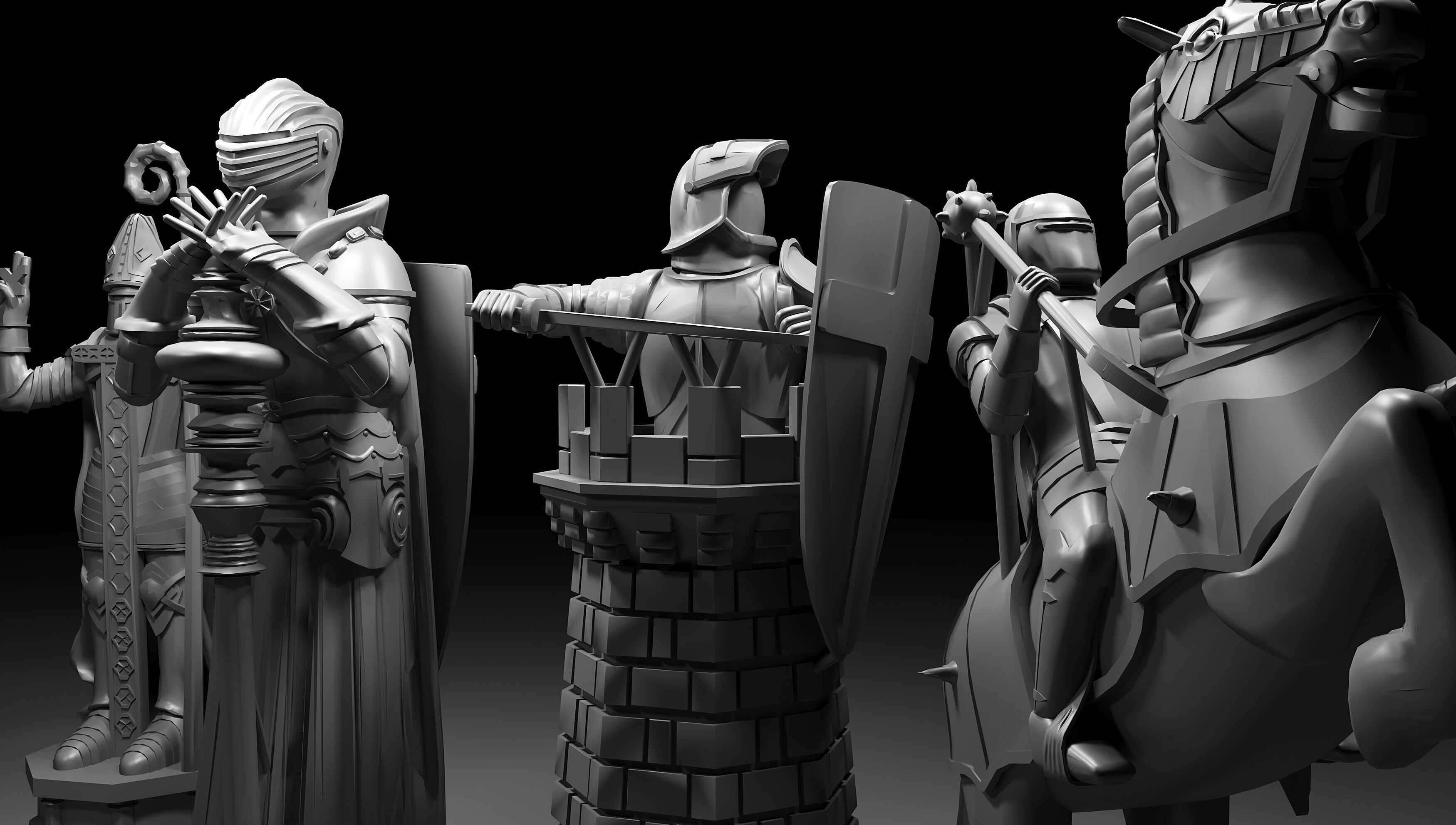 Harry Potter chess 3D print model_5