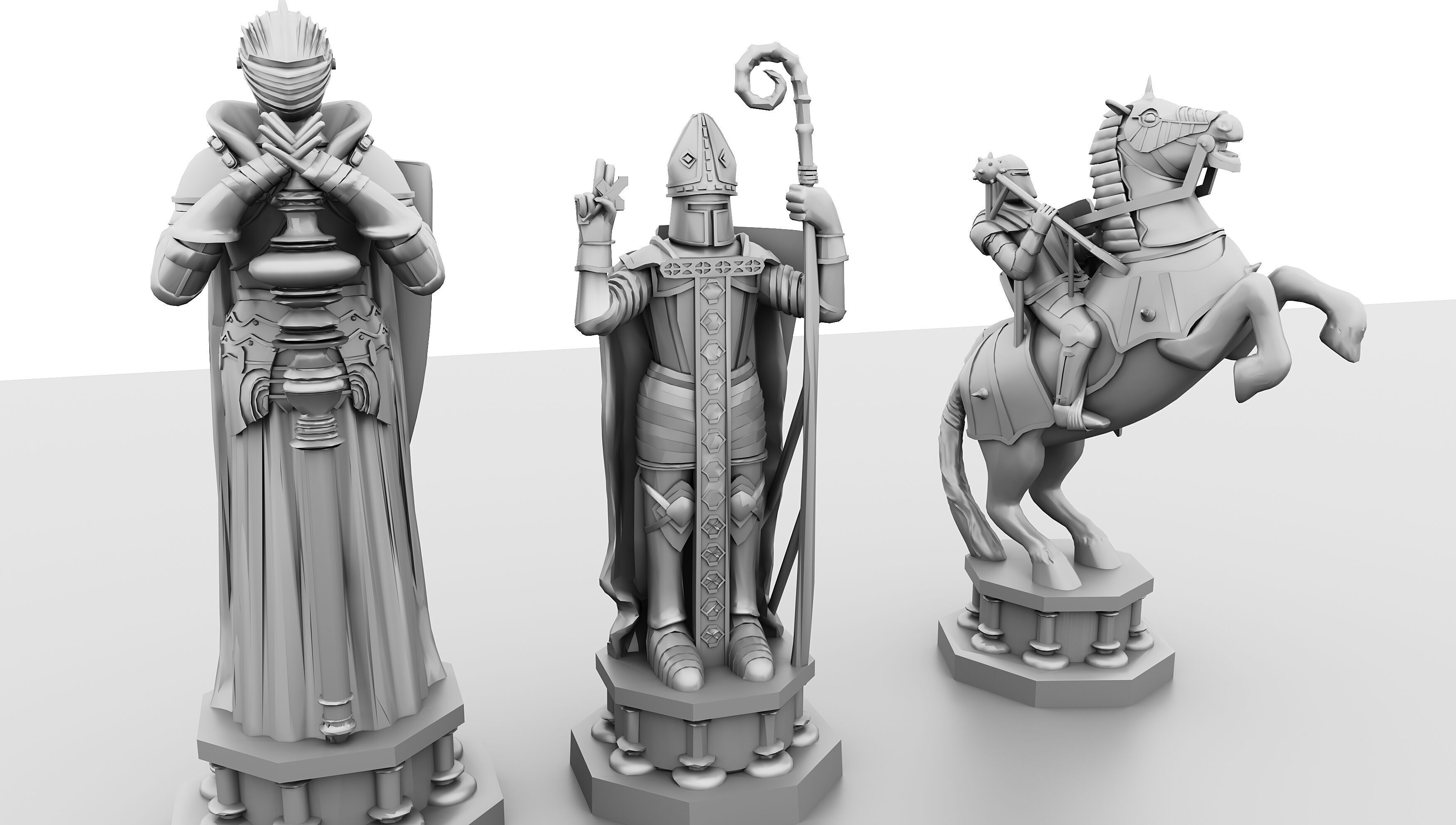 Harry Potter chess 3D print model_2