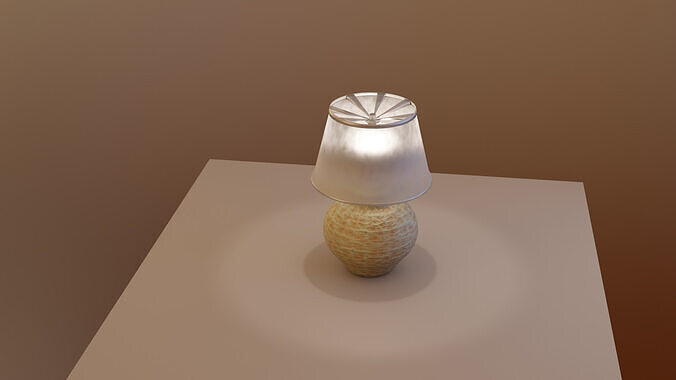 simple lamp Low-poly 3D model