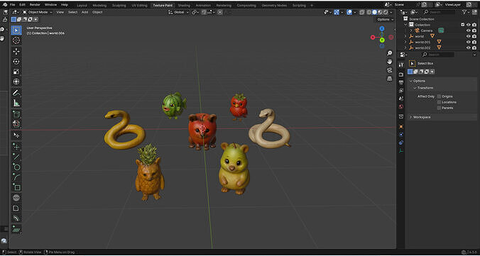 Fruit-Themed-Animals-Bundle 3D print model