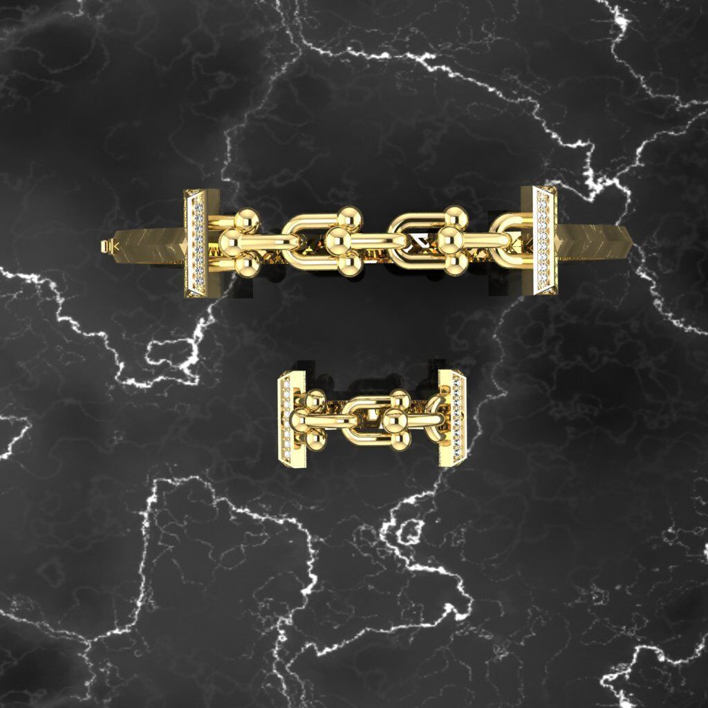 tiffany bileklik 3D print model_2