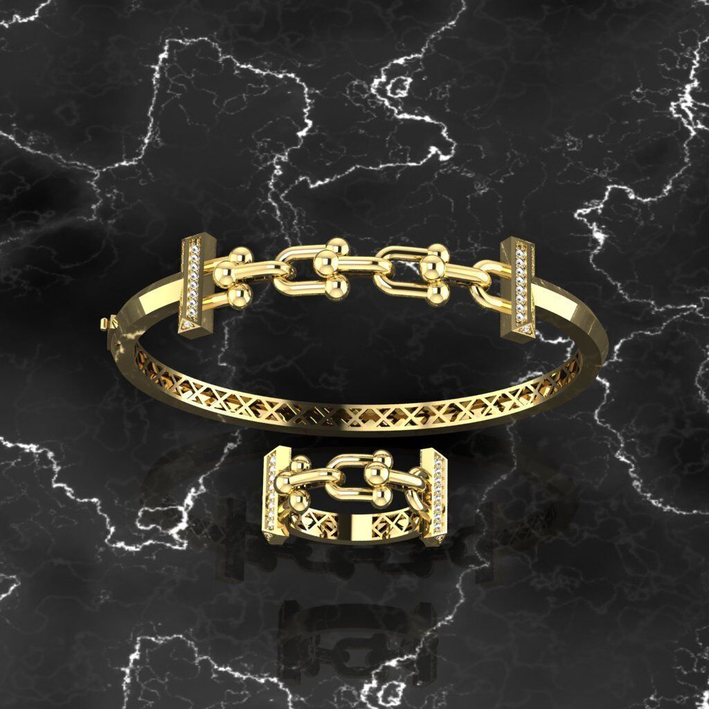 tiffany bileklik 3D print model_3