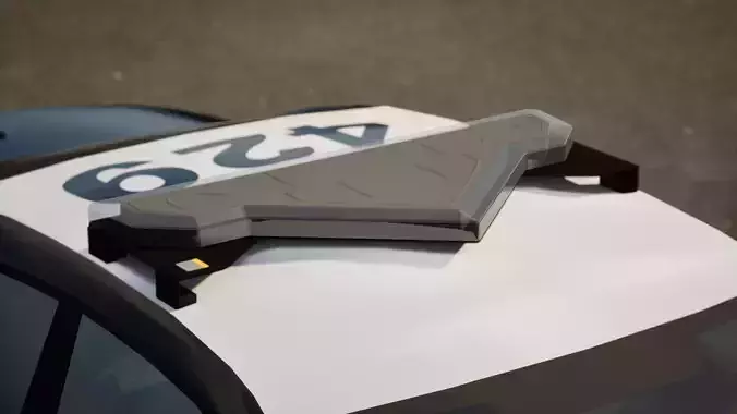 Police Lightbar Valkyrie - Game Ready PBR 3D Model