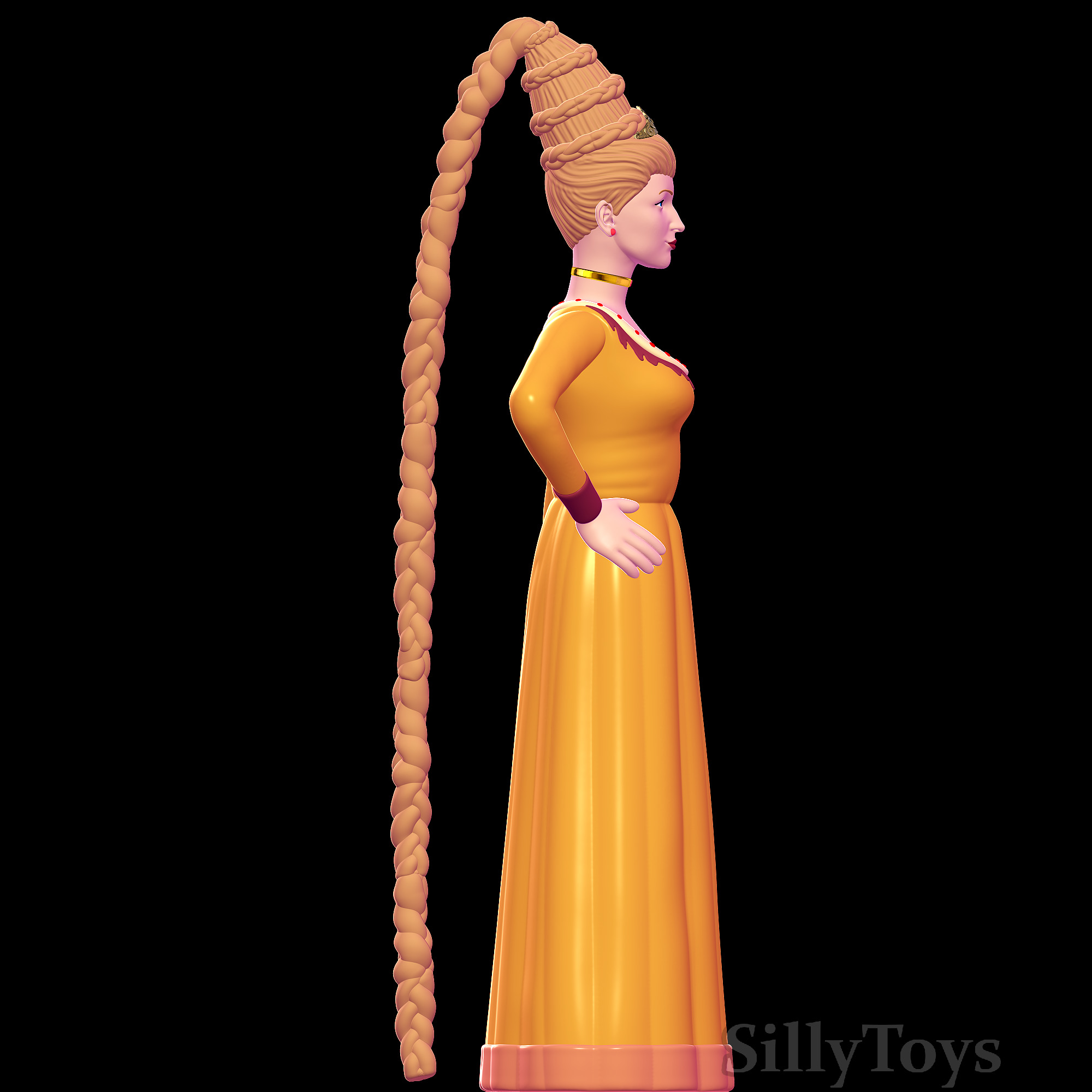 Rapunzel - Shrek 3D print model_2