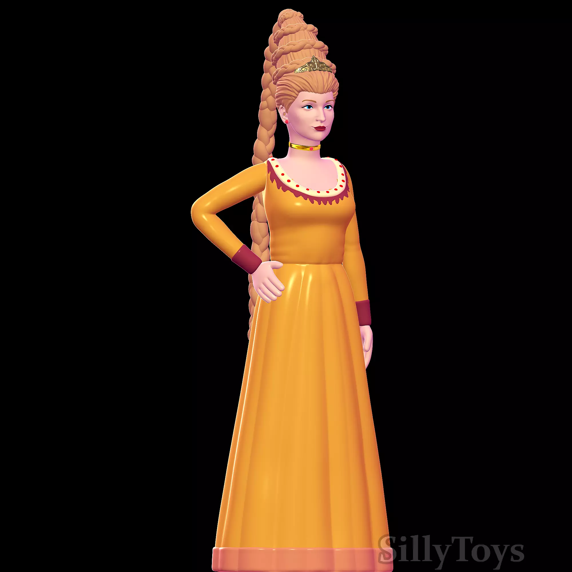 Rapunzel - Shrek 3D print model_0