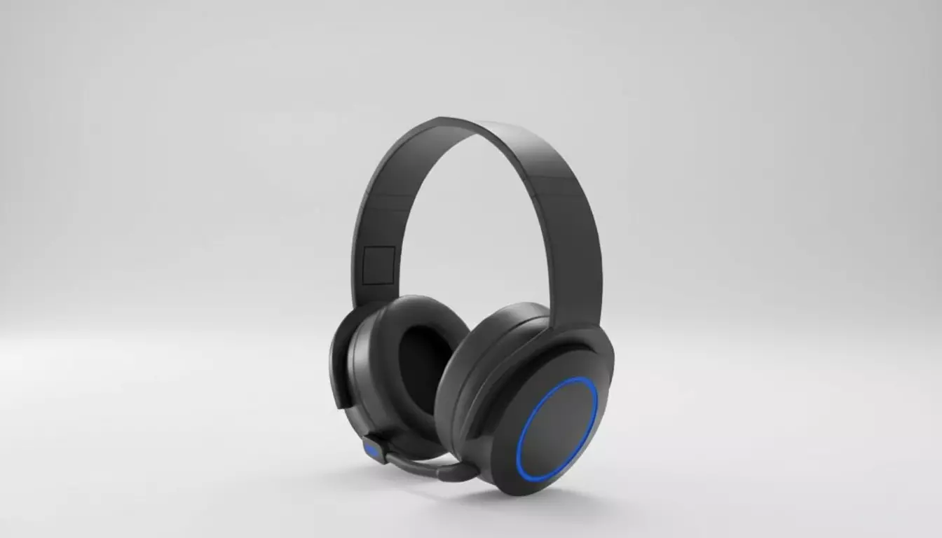 Modern Gaming Headphones 3D Model Low Poly Realistic Design Low-poly 3D model_0