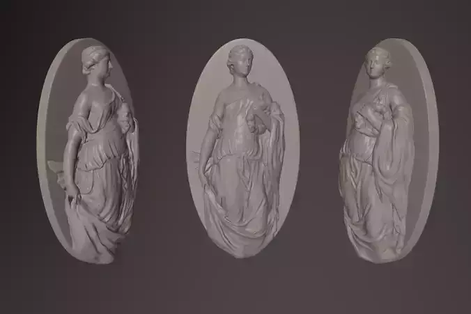 Renaissance Flora Relief Sculpture