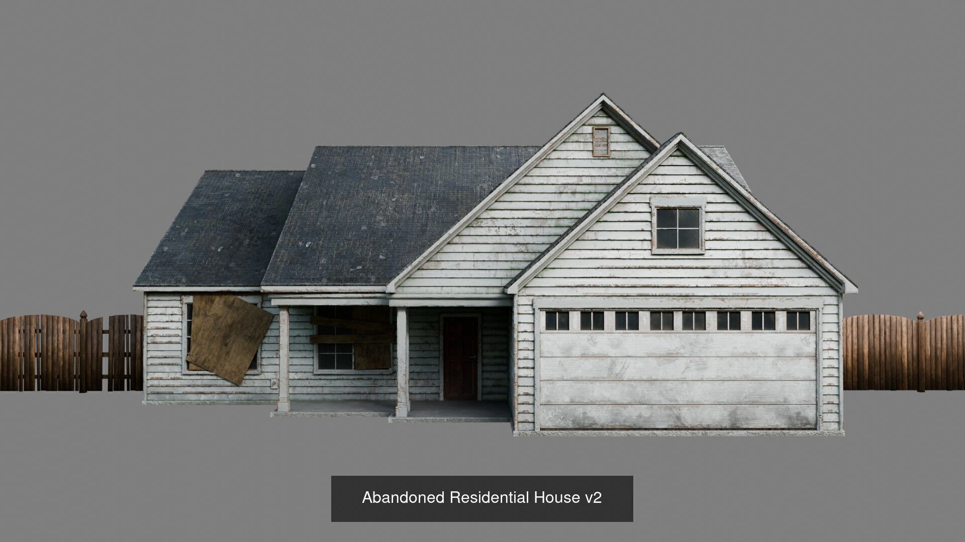 Abandoned Houses 3D Model Collection_2