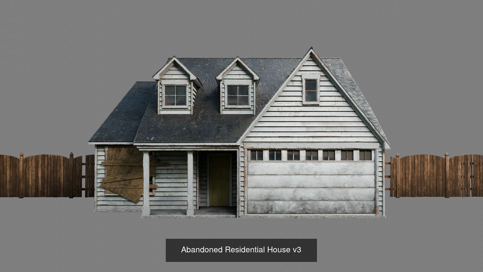 Abandoned Houses 3D Model Collection_3