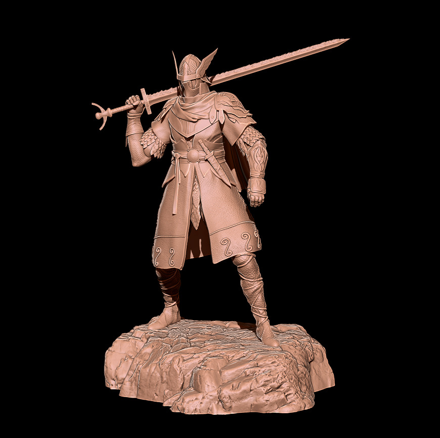 WYLDER COLLECTOR FIGURE - ELDEN RING NIGHTREIGN FAN ART - PRINT 3D print model_8
