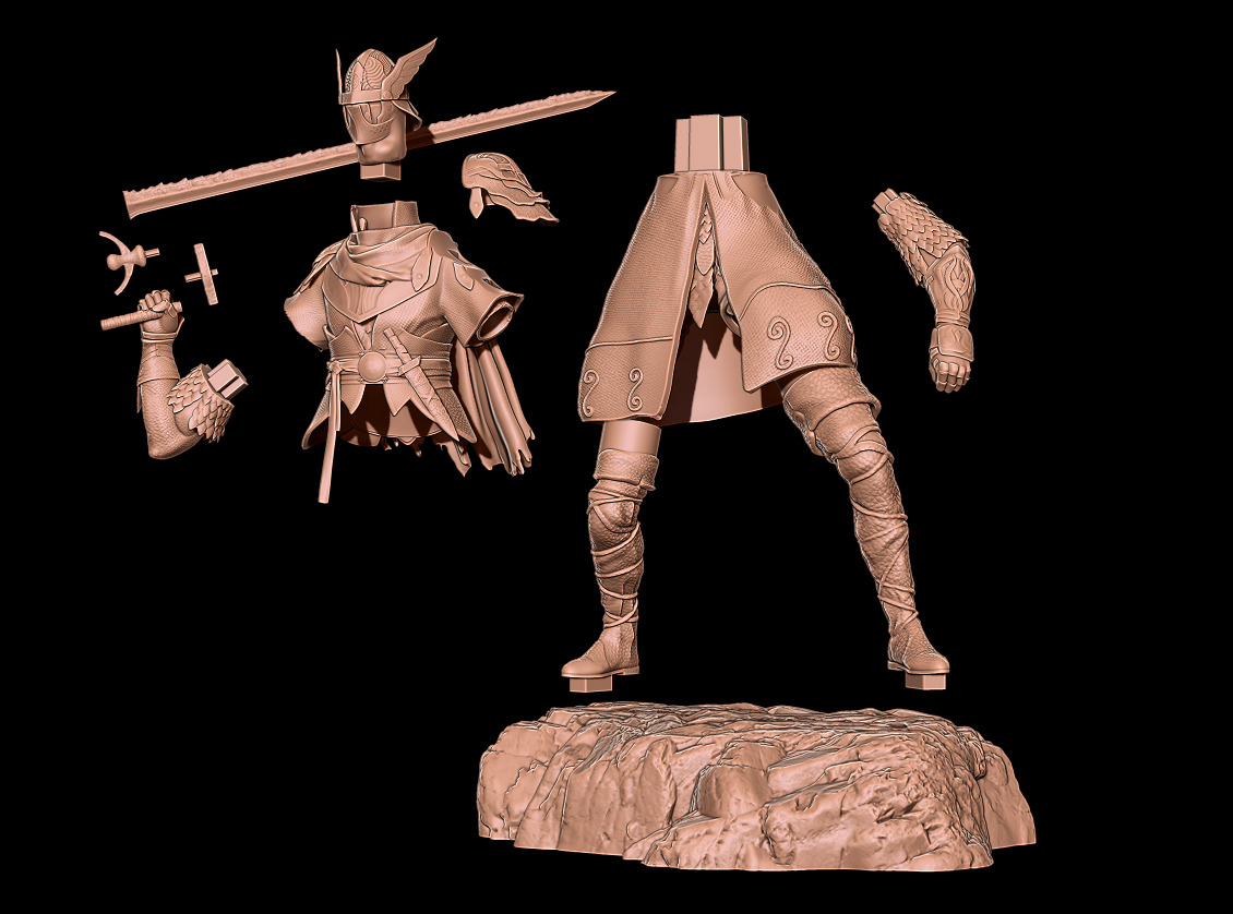 WYLDER COLLECTOR FIGURE - ELDEN RING NIGHTREIGN FAN ART - PRINT 3D print model_9