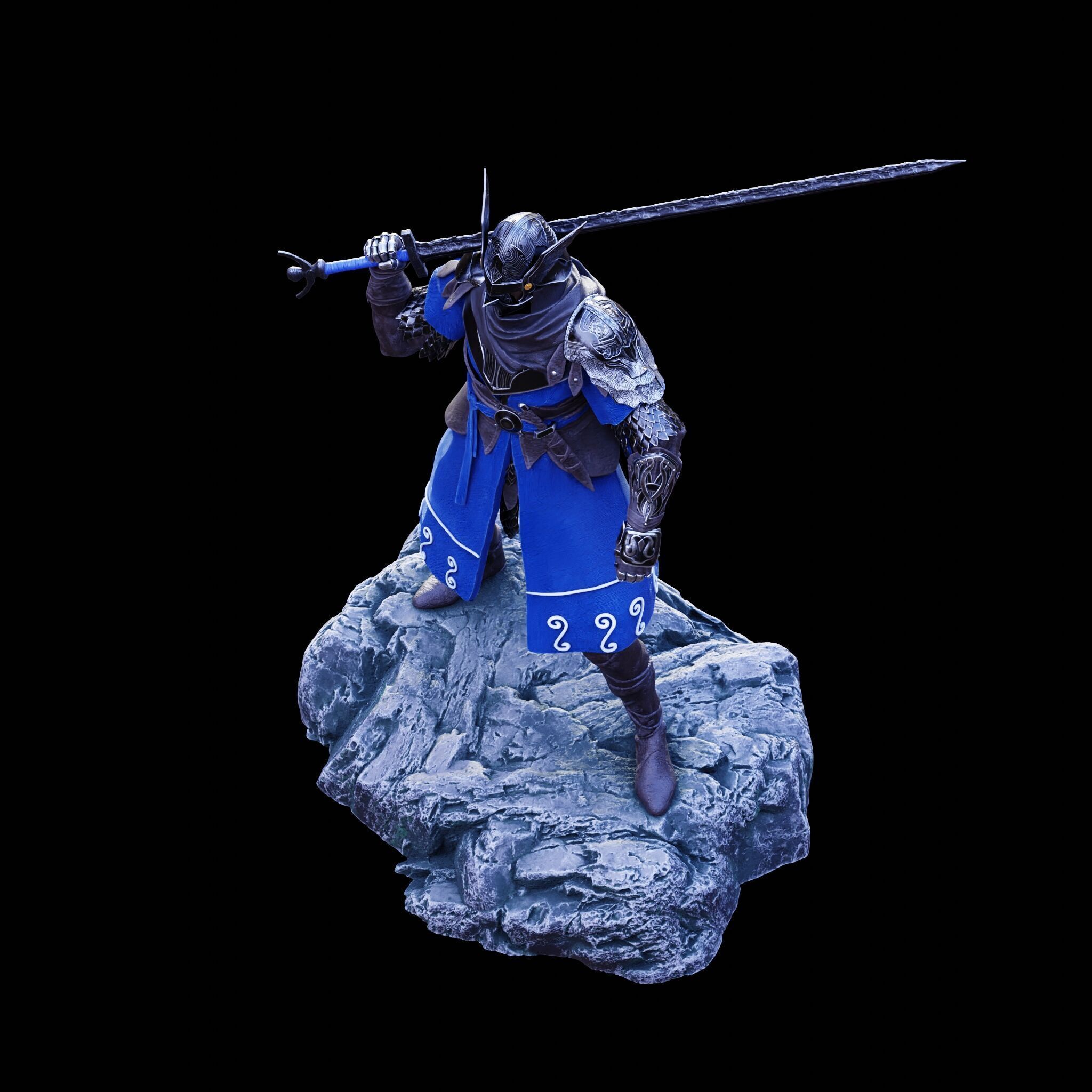 WYLDER COLLECTOR FIGURE - ELDEN RING NIGHTREIGN FAN ART - PRINT 3D print model_25