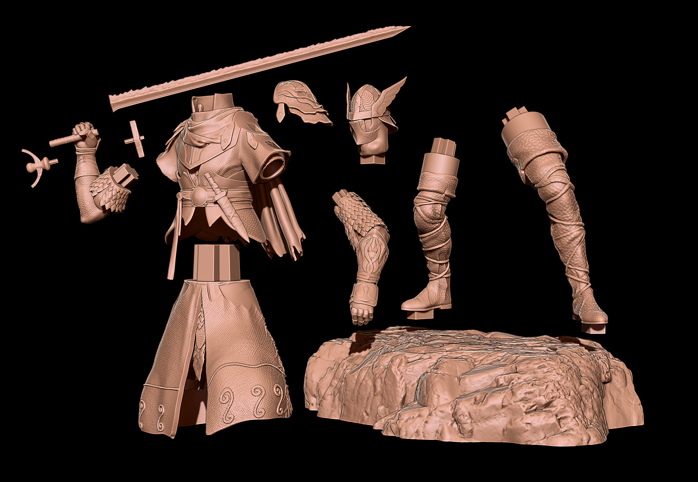 WYLDER COLLECTOR FIGURE - ELDEN RING NIGHTREIGN FAN ART - PRINT 3D print model_3