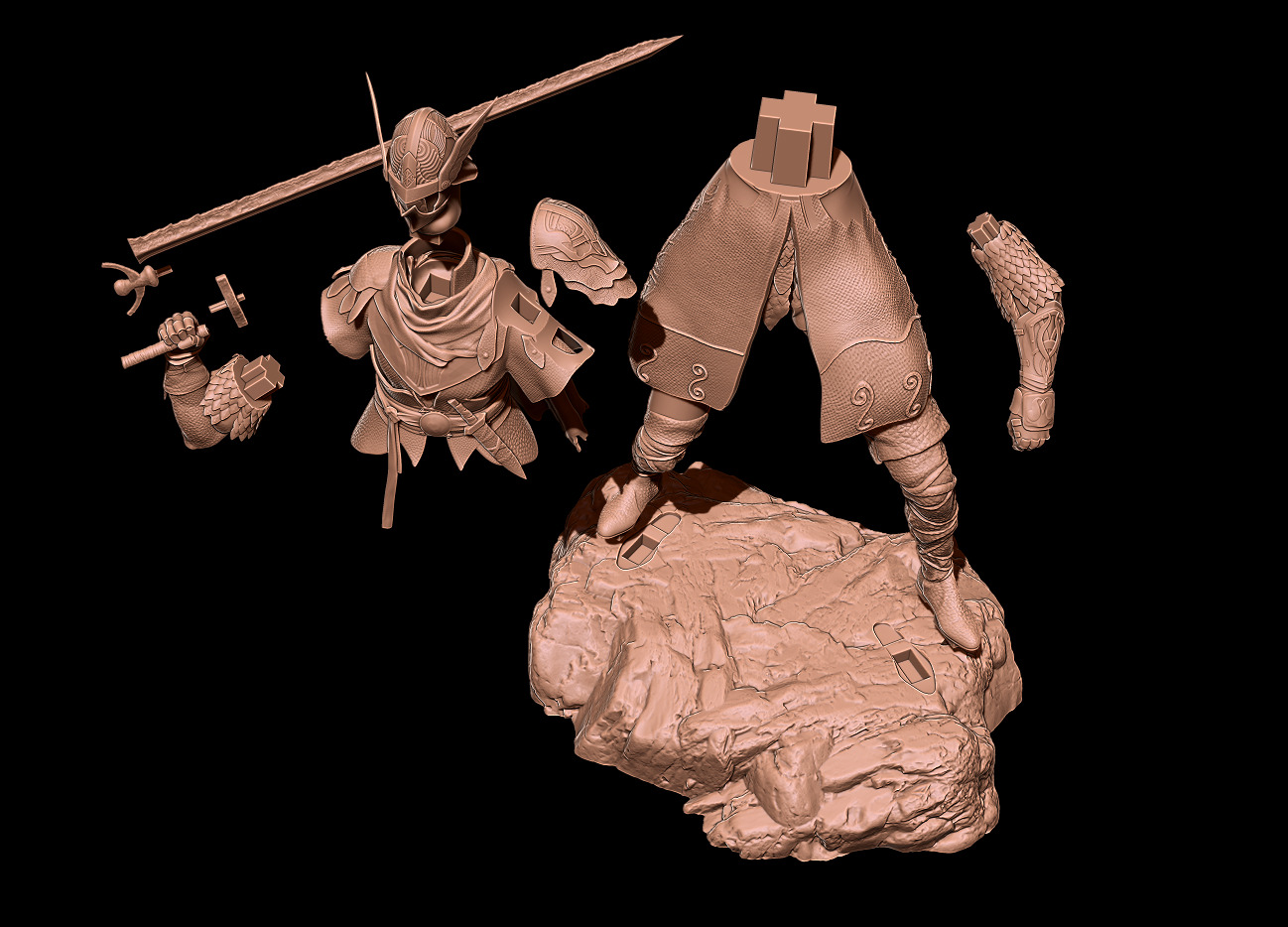 WYLDER COLLECTOR FIGURE - ELDEN RING NIGHTREIGN FAN ART - PRINT 3D print model_5