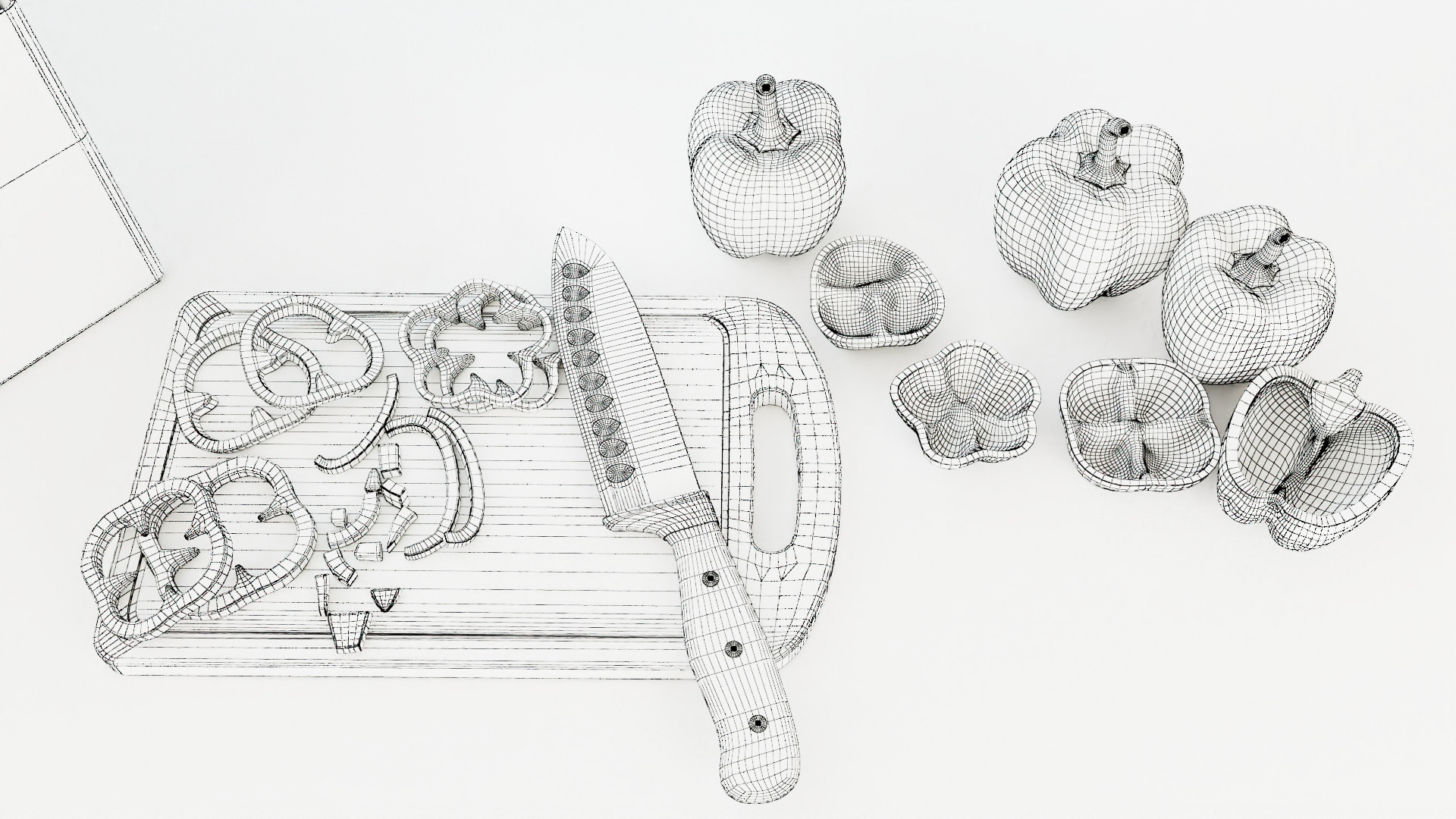 Bell Papper Low-poly 3D model_10