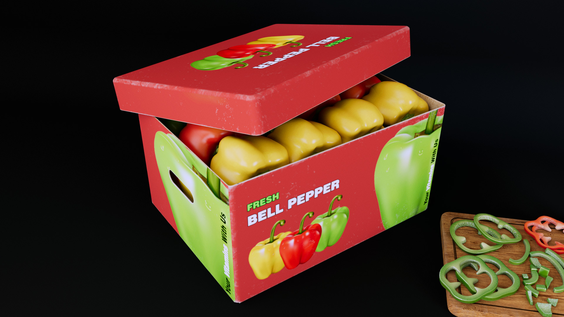 Bell Papper Low-poly 3D model_6