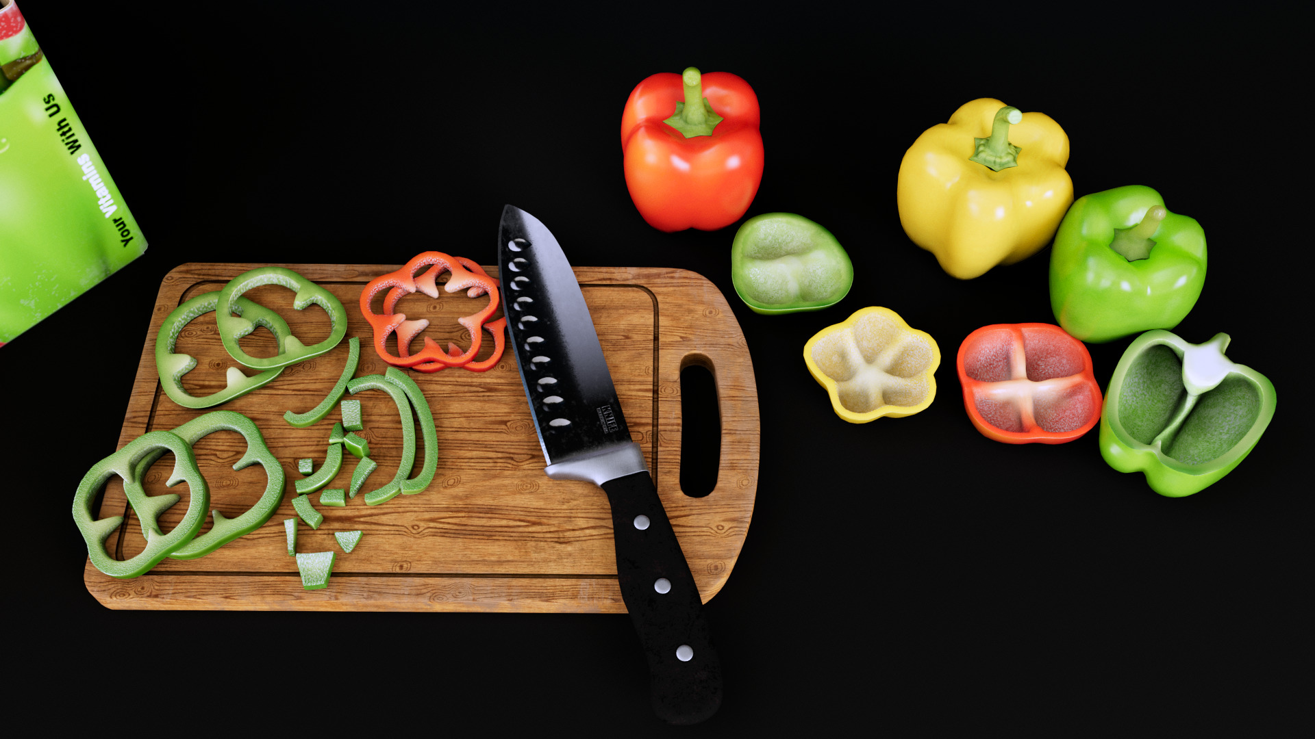 Bell Papper Low-poly 3D model_3