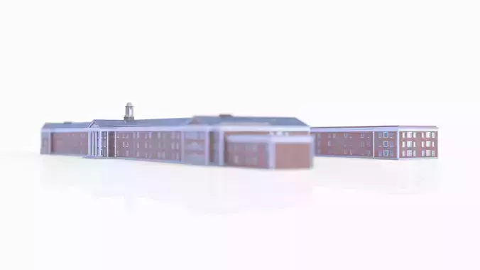 Central State Asylum Milledgeville 3D model