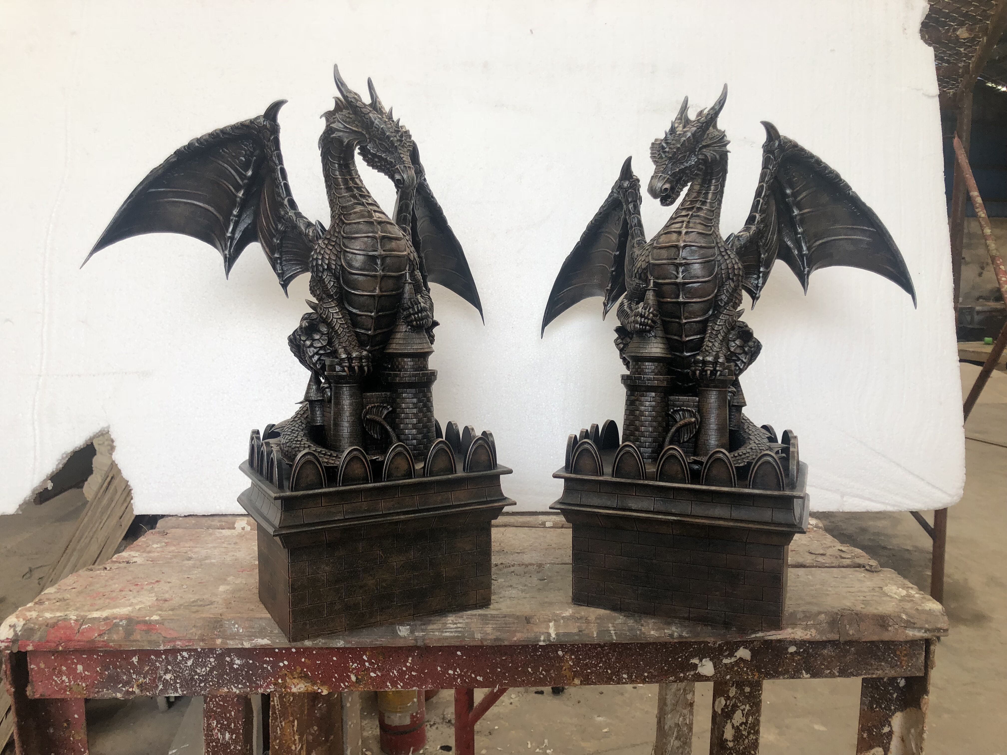 High detail Dragon statue 3D print model_11
